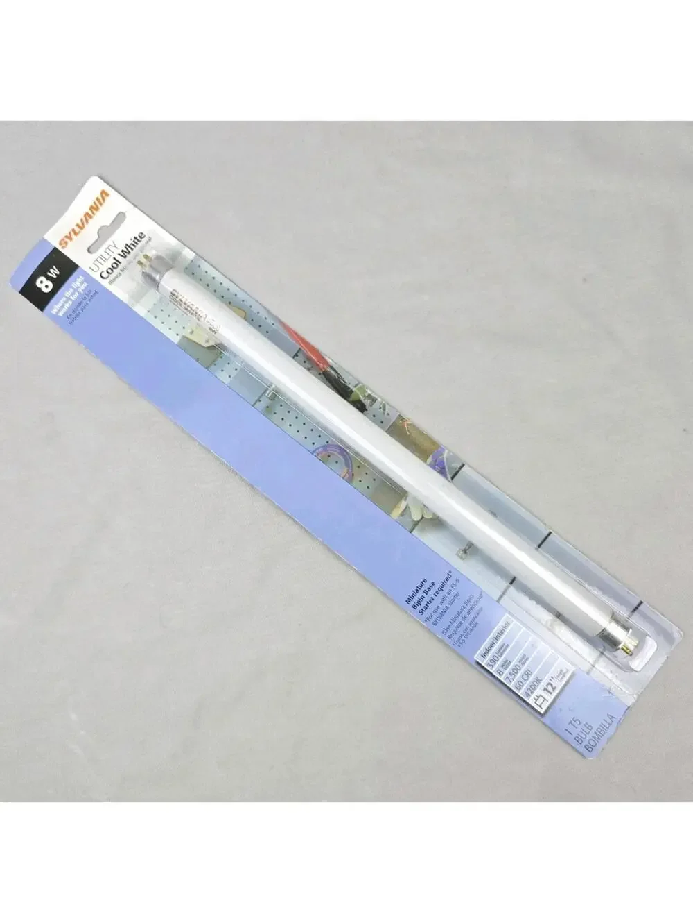 Sylvania F8T5CW 8W Cool White Fluorescent Tube 12